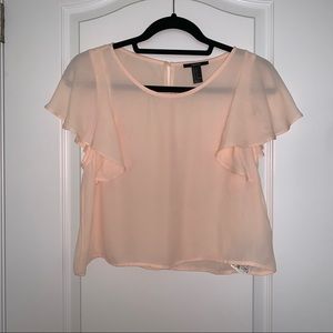 FOREVER 21 PINK SHORT SLEEVE TOP SIZE SMALL
